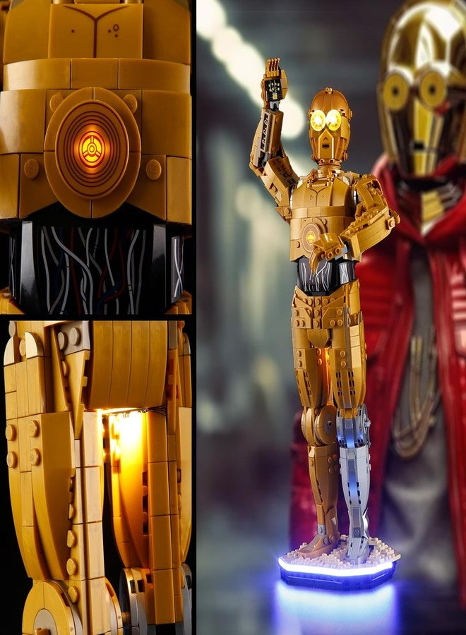 Vaodest مصباح ليد Vaodest لنموذج مكعبات بناء ليغو 75398 C-3PO، متوافق مع النموذج 75398 (مصباح ليد فقط، وليس مجموعة مكعبات البناء). - Image 5